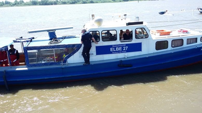 Die ELBE 27 bei einer G20-Übung